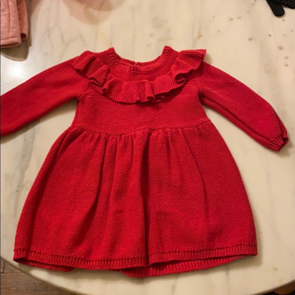 Baby girl Red sweater Dress